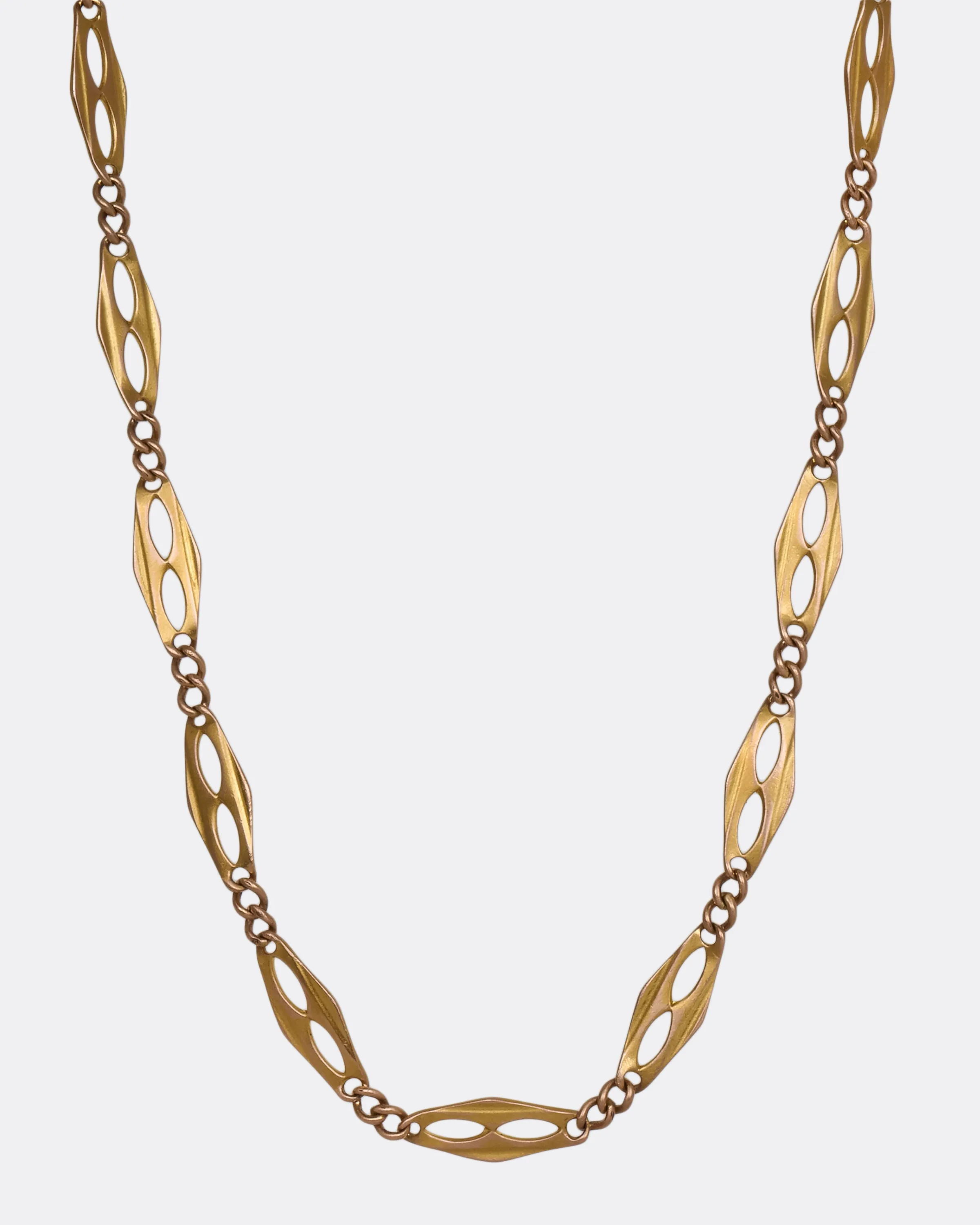Open Linked Watch Chain Necklace