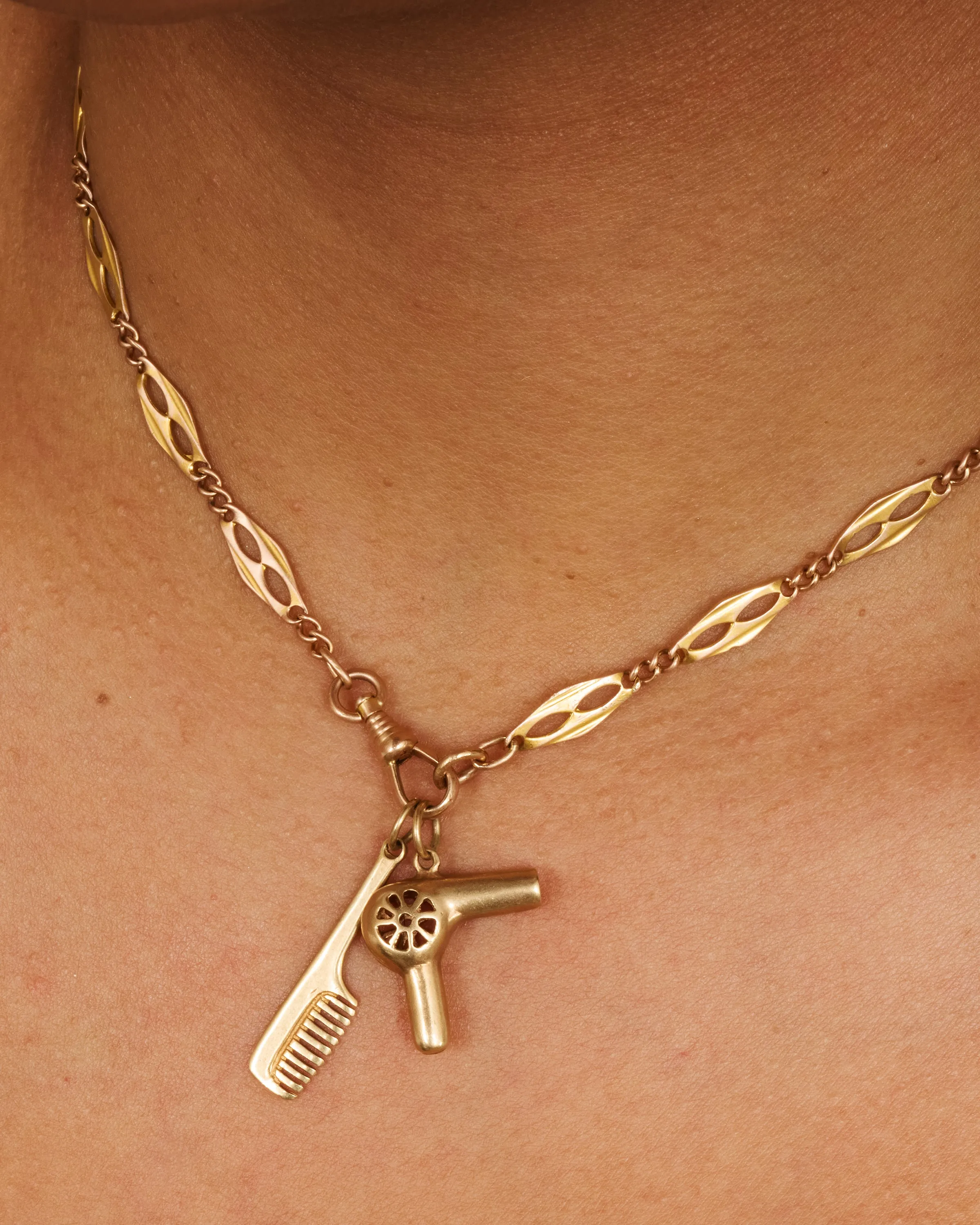 Open Linked Watch Chain Necklace