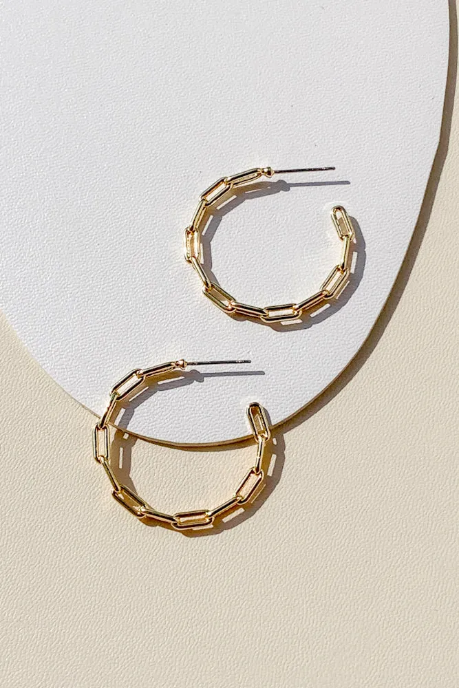 Oval Link Hoops