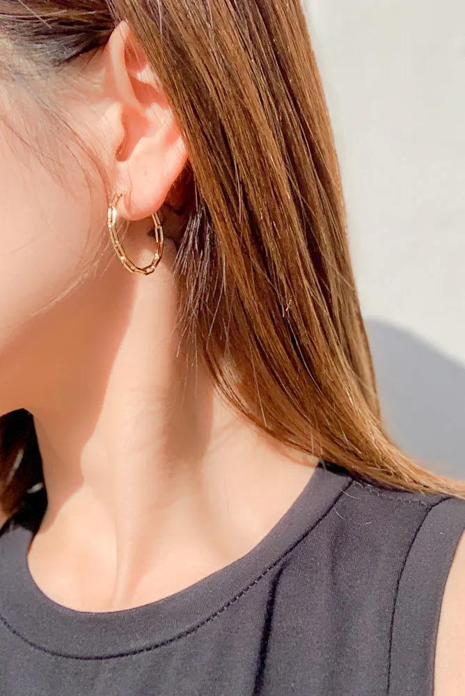 Oval Link Hoops