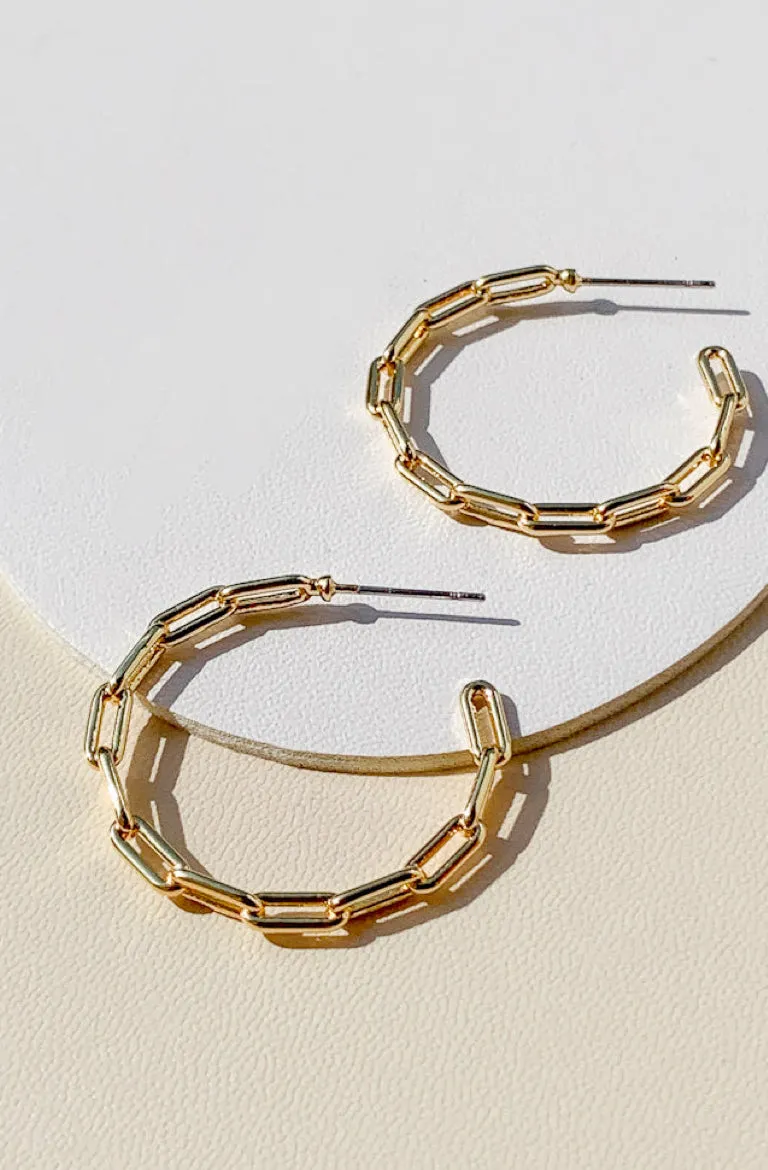 Oval Link Hoops