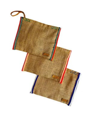 Oversized Dutzi Clutch with Stripe