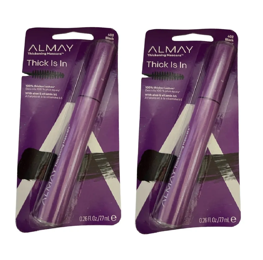 Pack of 2 Almay Thickening Mascara, Black 402