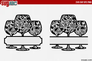 Paisley Wine Glasses