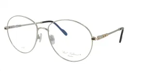 Paul Vosheront Rounded Silver Acetate Optical Frame PV383 C2