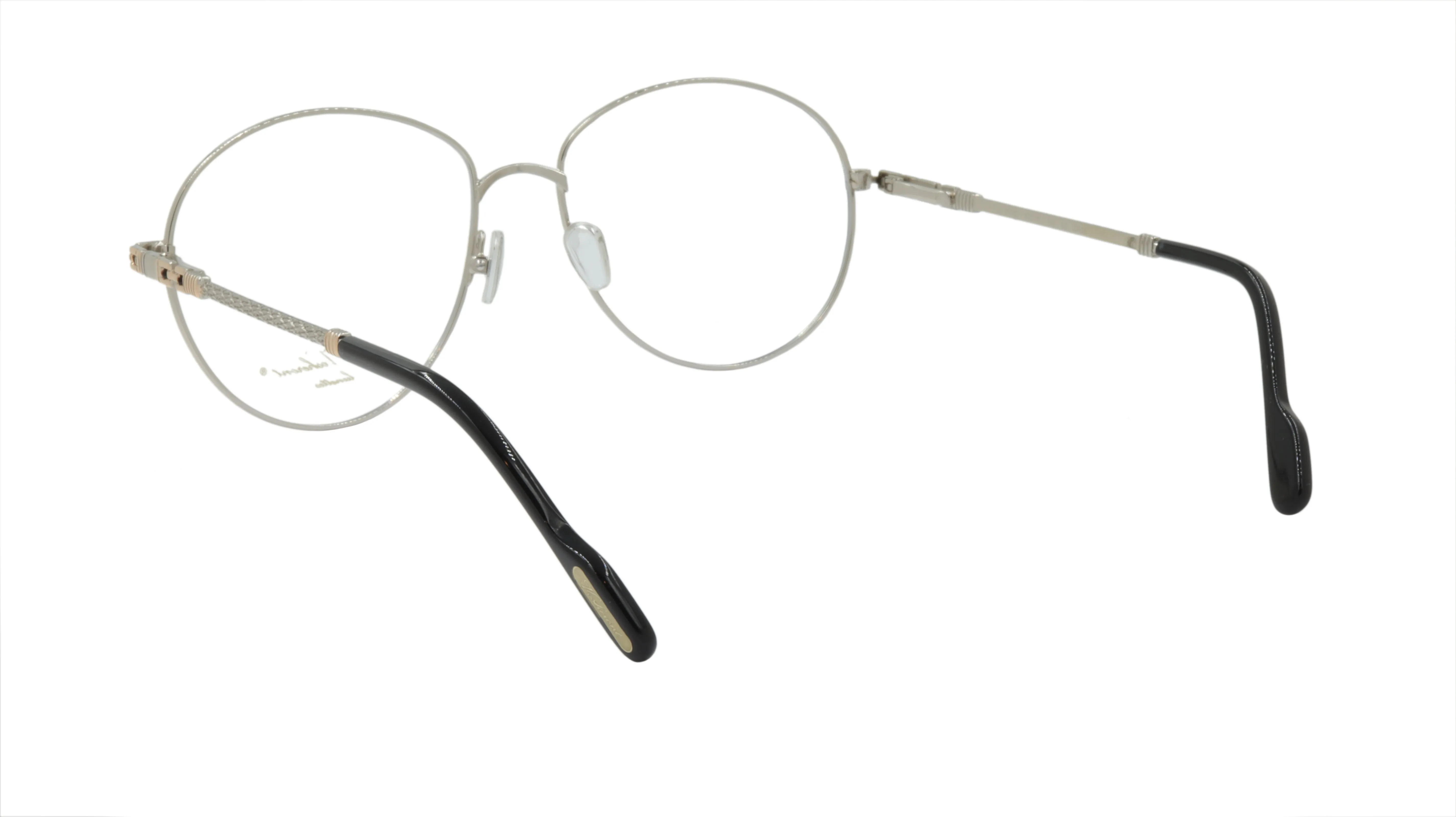 Paul Vosheront Rounded Silver Acetate Optical Frame PV383 C2