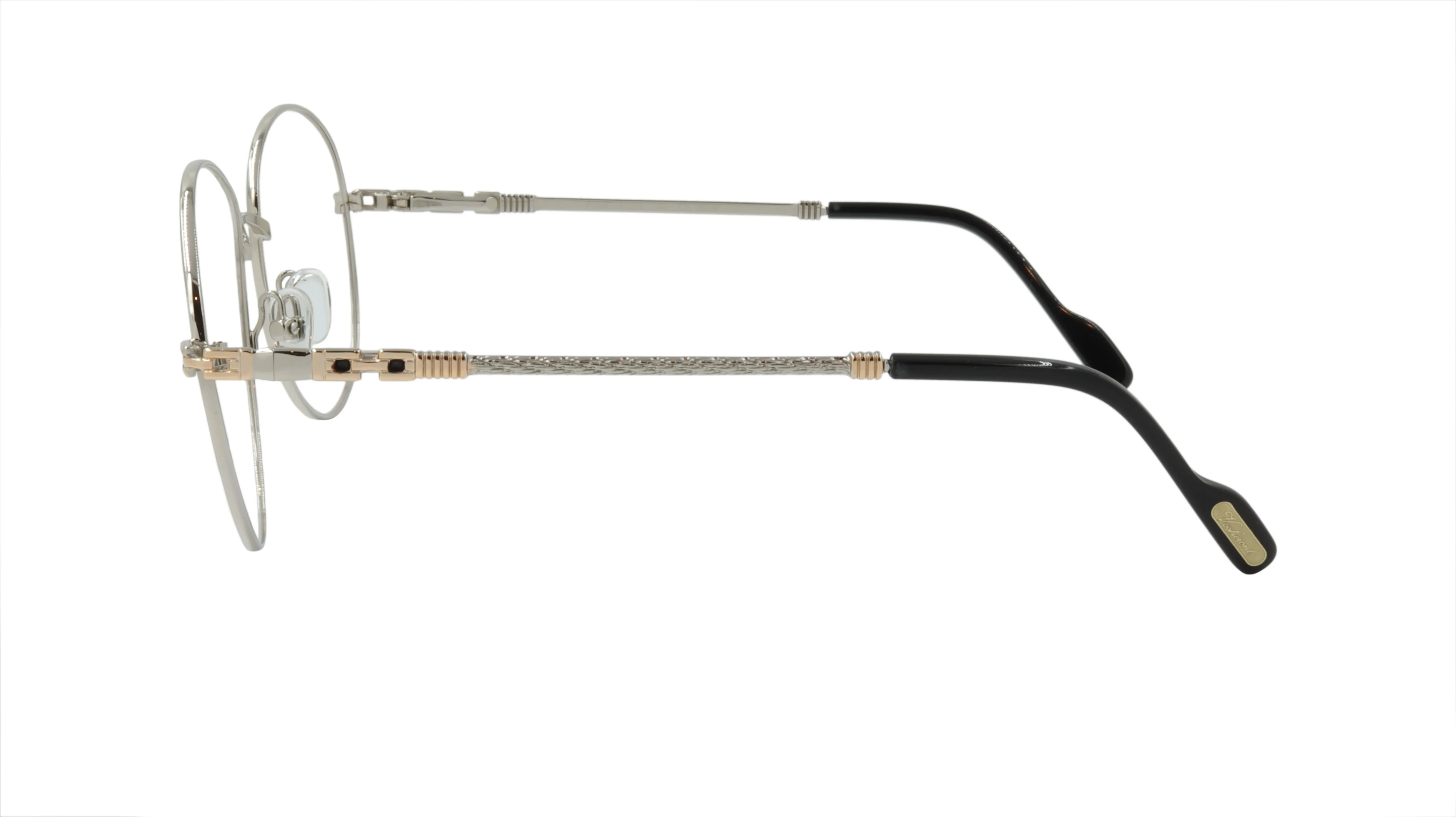 Paul Vosheront Rounded Silver Acetate Optical Frame PV383 C2