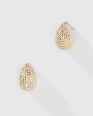 PAVE TEARDROP EARRING