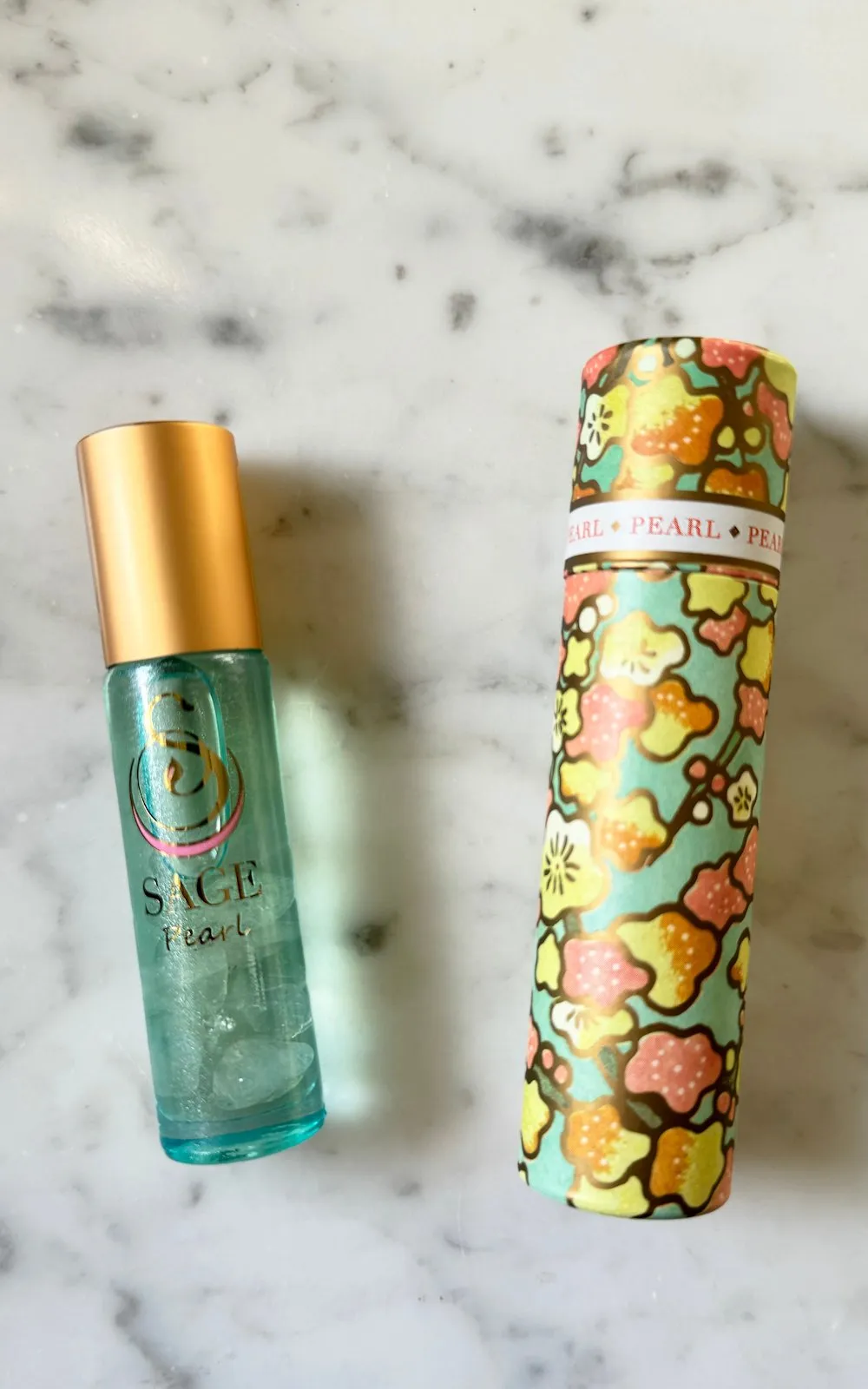 Pearl Limited Edition Shimmering 1/4 oz Gemstone Perfume Oil Concentrate Roll-On by Sage