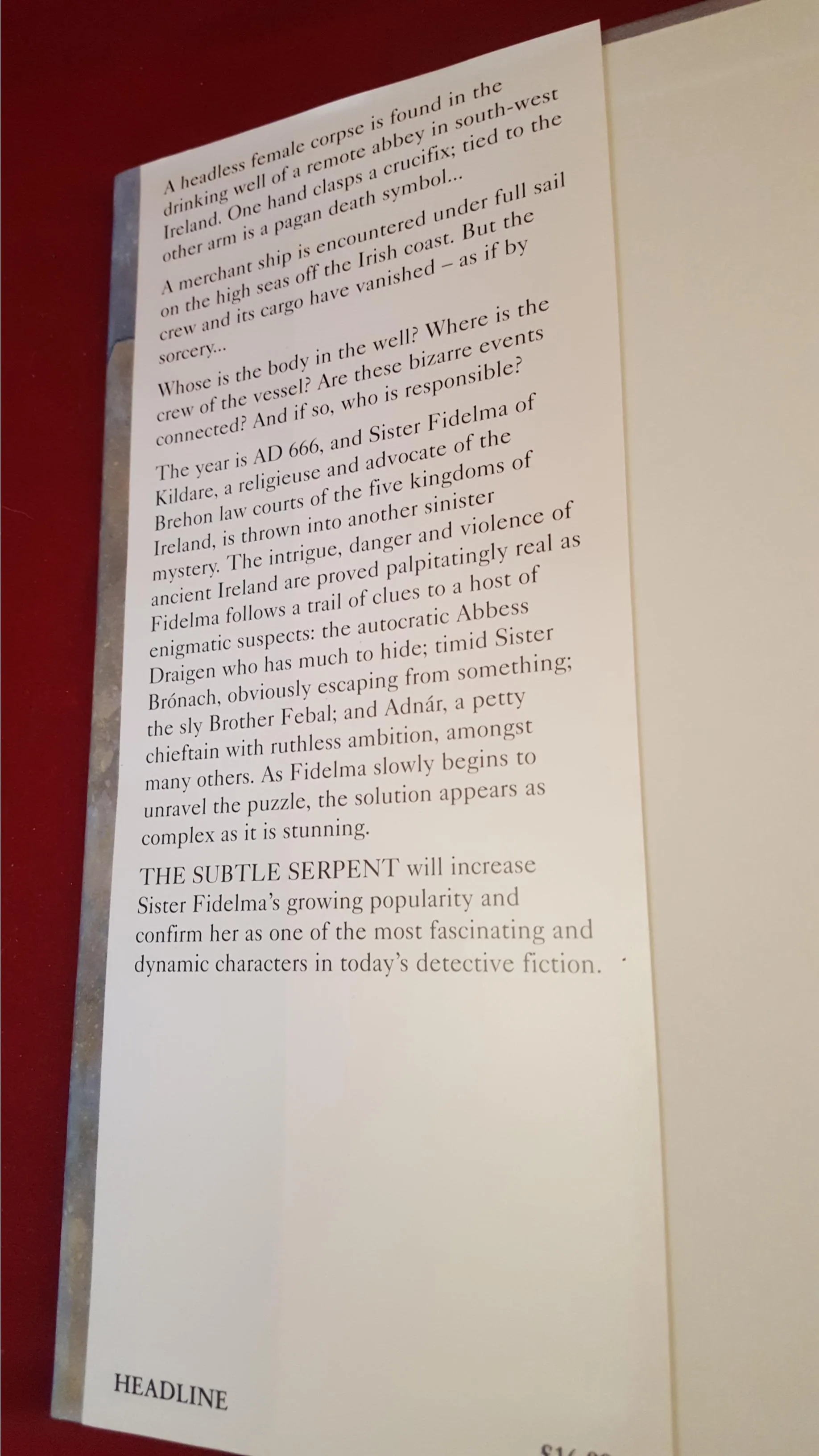 Peter Tremayne - The Subtle Serpent, Headline, 1996, 1st Edition