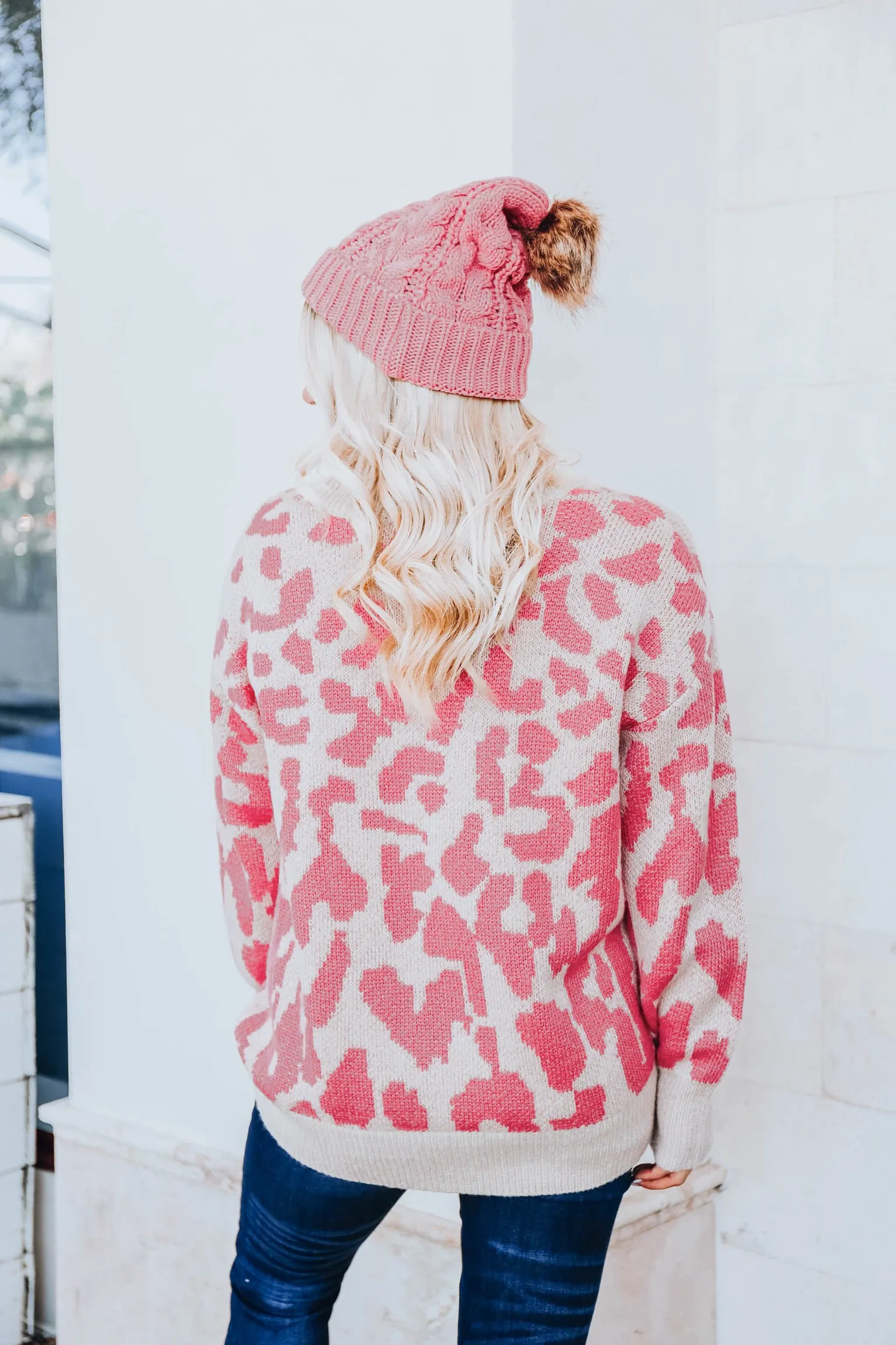 Pink Punch Leopard Sweater S-3X
