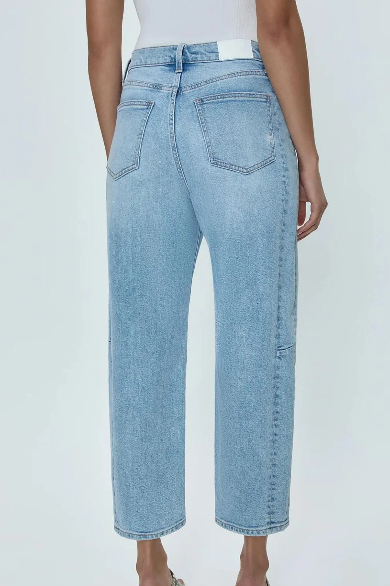 Pistola: Eli High Rise Arched Leg Jean in Sun-Kissed
