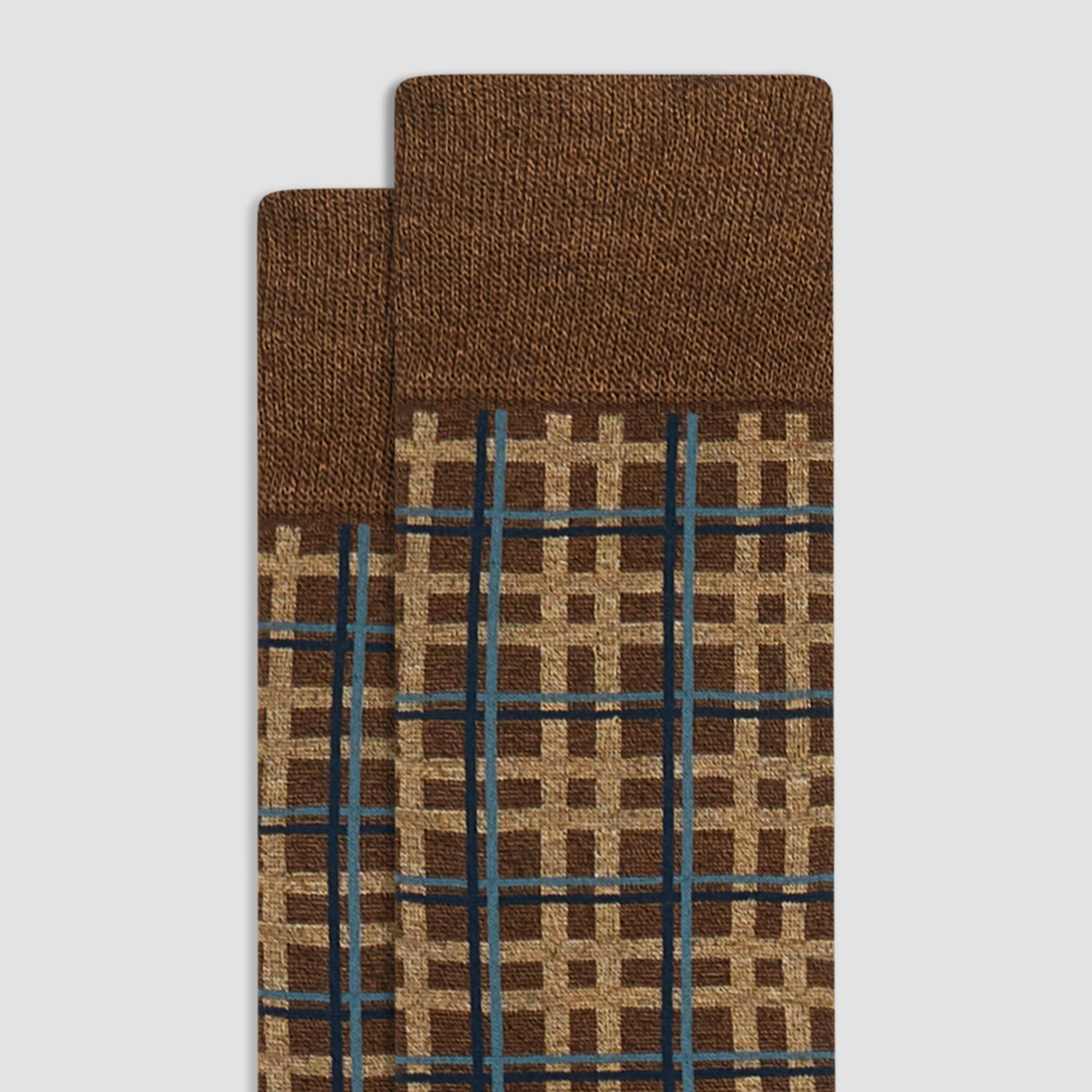 Plaid Check Mid-Calf Socks