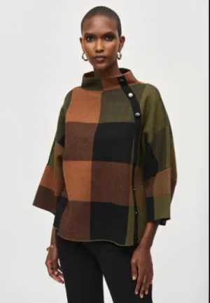 Plaid Jacquard Sweater Knit 243948