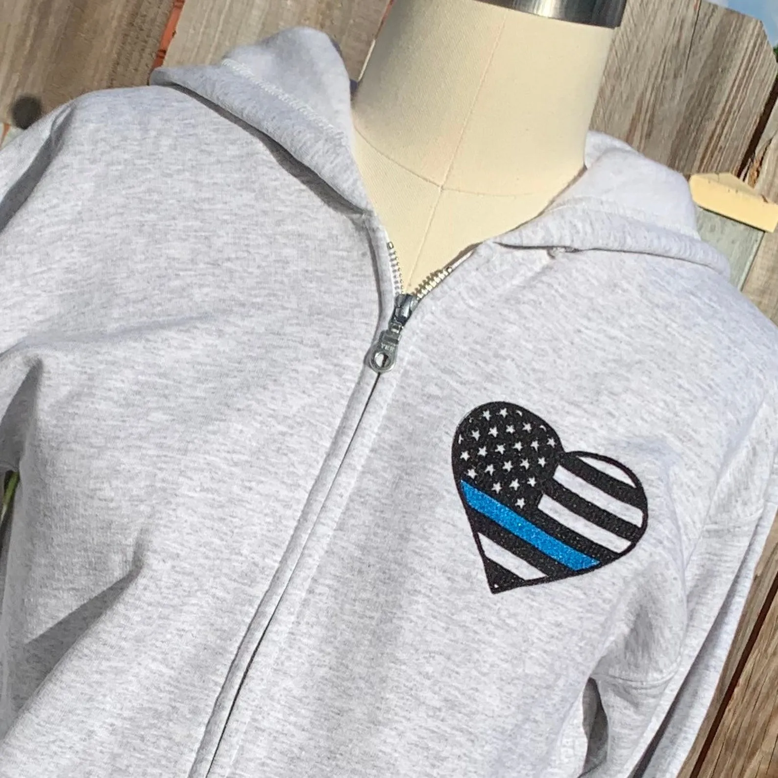 Police Officer Gift - Thin Blue Heart