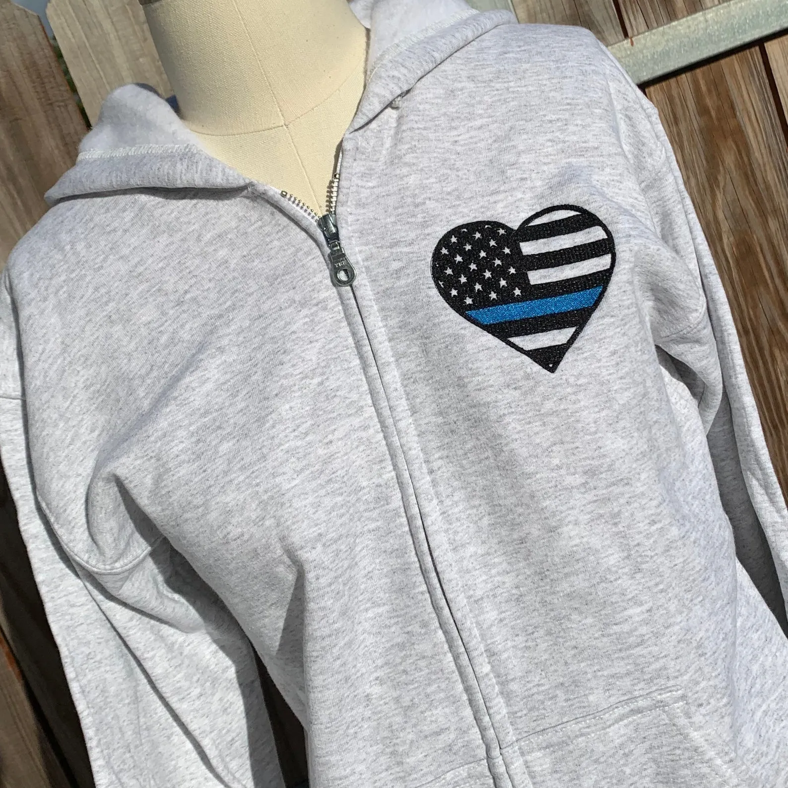 Police Officer Gift - Thin Blue Heart