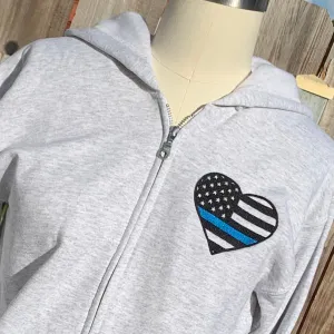 Police Officer Gift - Thin Blue Heart