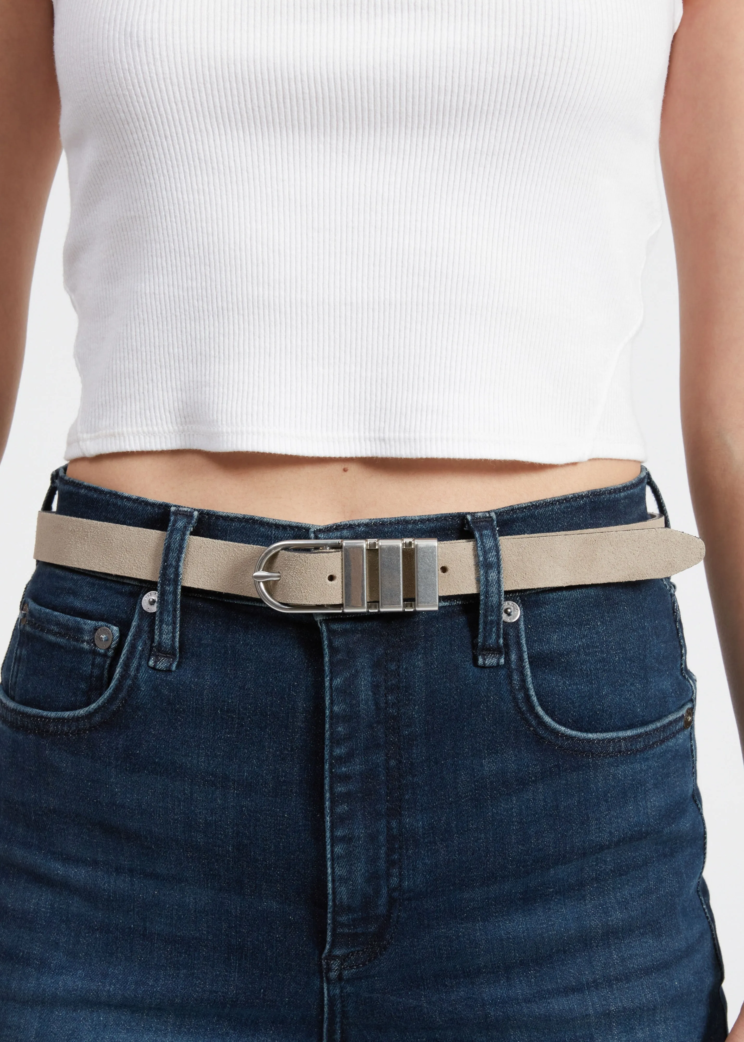 Porto Belt in Stone Grey