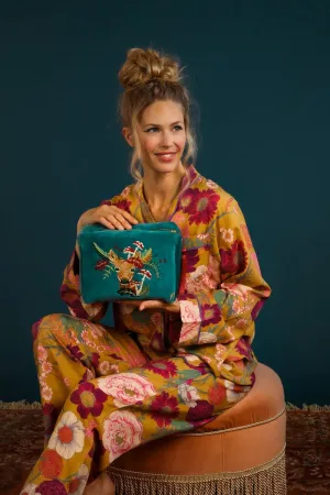 Powder Doe With Toadstools Velvet Washbag