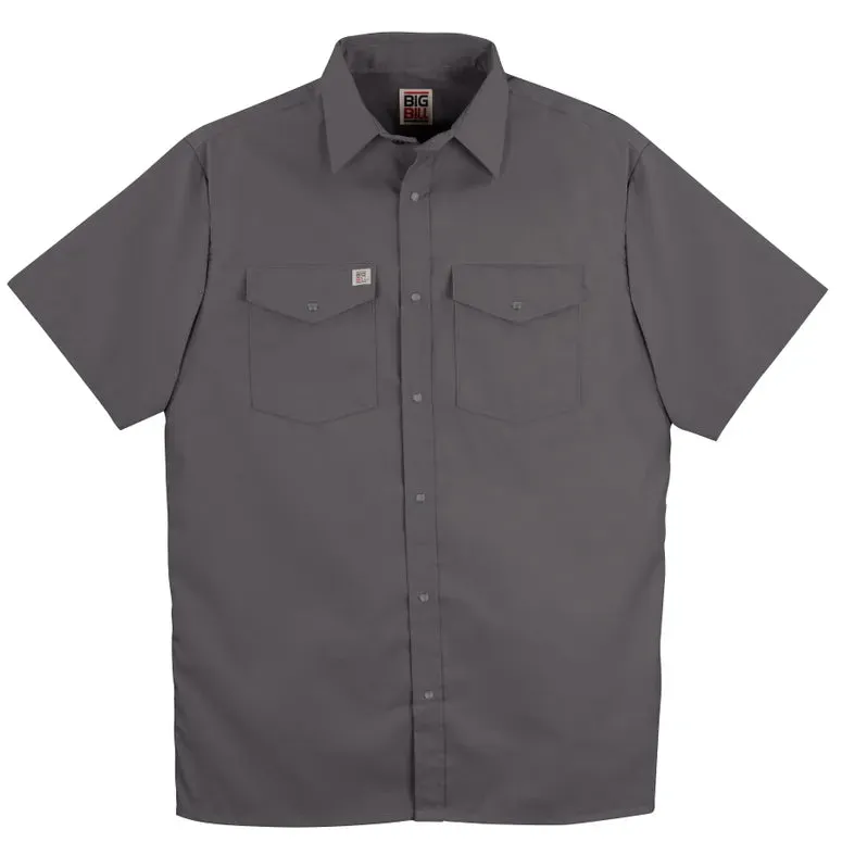 Premium Short-Sleeve Snap Front Work Shirt by Big Bill - Style 237