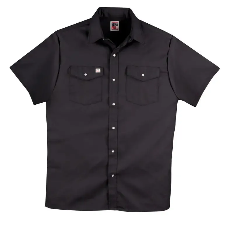 Premium Short-Sleeve Snap Front Work Shirt by Big Bill - Style 237