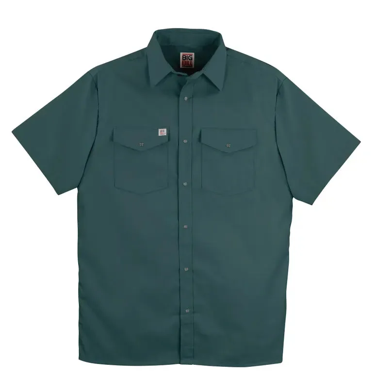 Premium Short-Sleeve Snap Front Work Shirt by Big Bill - Style 237