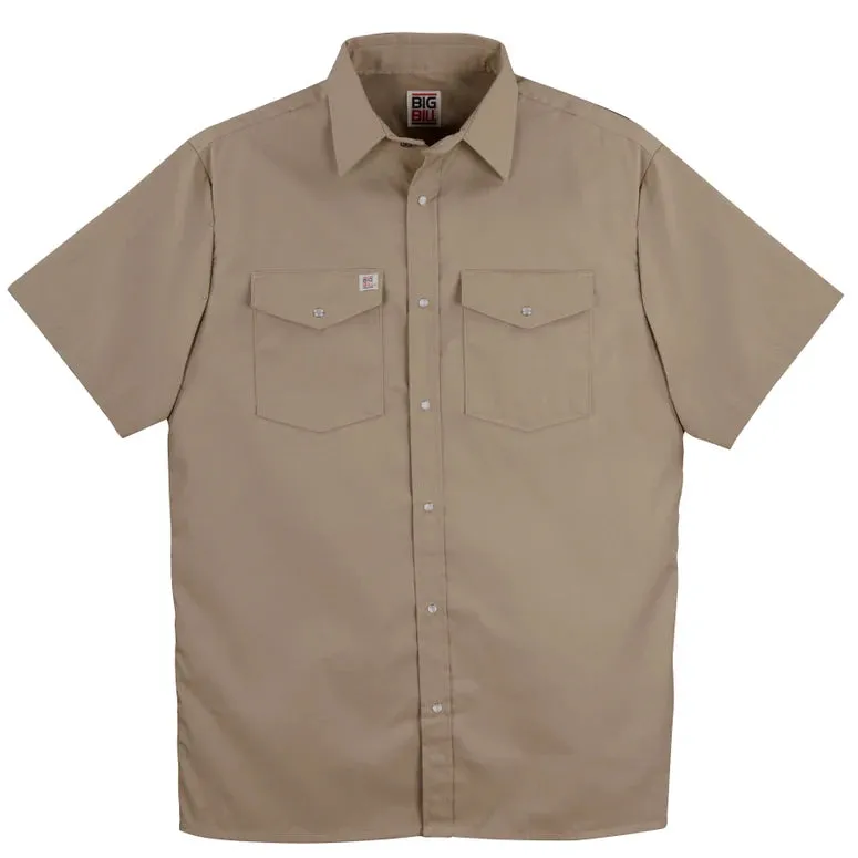 Premium Short-Sleeve Snap Front Work Shirt by Big Bill - Style 237