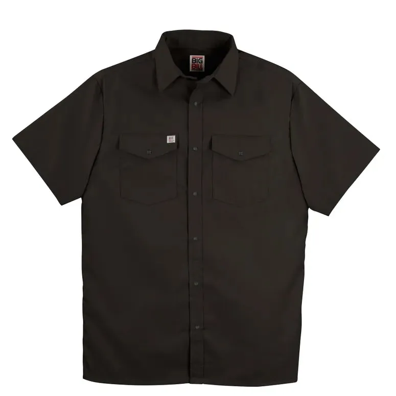 Premium Short-Sleeve Snap Front Work Shirt by Big Bill - Style 237