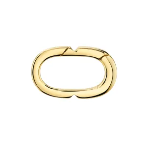 Pure Gold Oval Link Clip