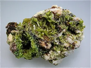 Pyromorphite on Barite, Heilge Dreifaltigkeit Mine, Saxony, Germany Small cabinet 6 x 6 x 9 cm $850. Online 1/9. SOLD.