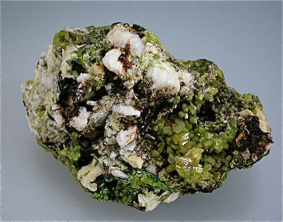 Pyromorphite on Barite, Heilge Dreifaltigkeit Mine, Saxony, Germany Small cabinet 6 x 6 x 9 cm $850. Online 1/9. SOLD.
