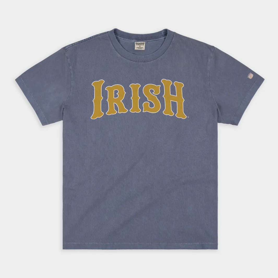 "Irish" Notre Dame Baseball Vintage Heavyweight Tee