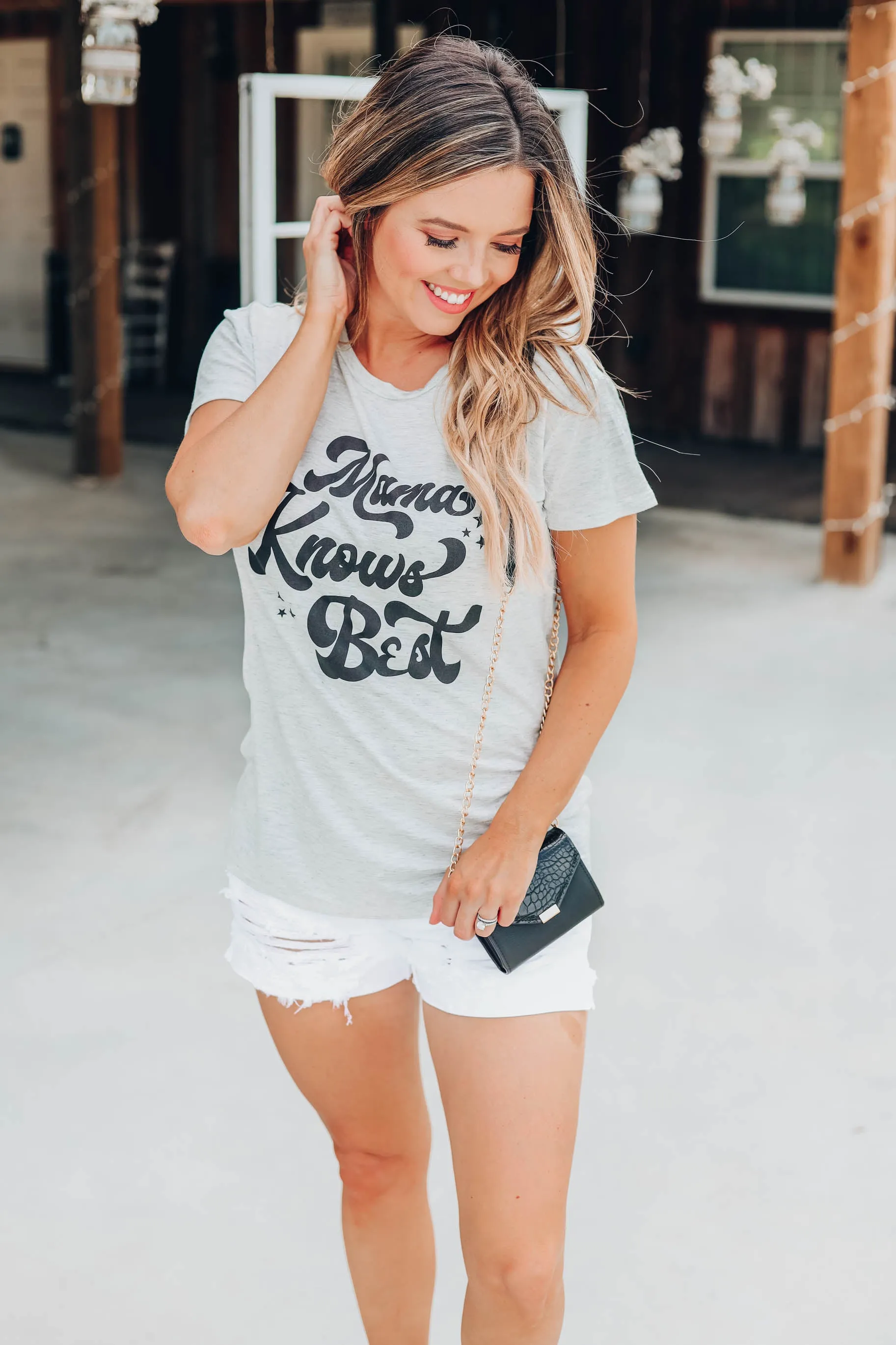 "Mama Knows Best" Graphic Top