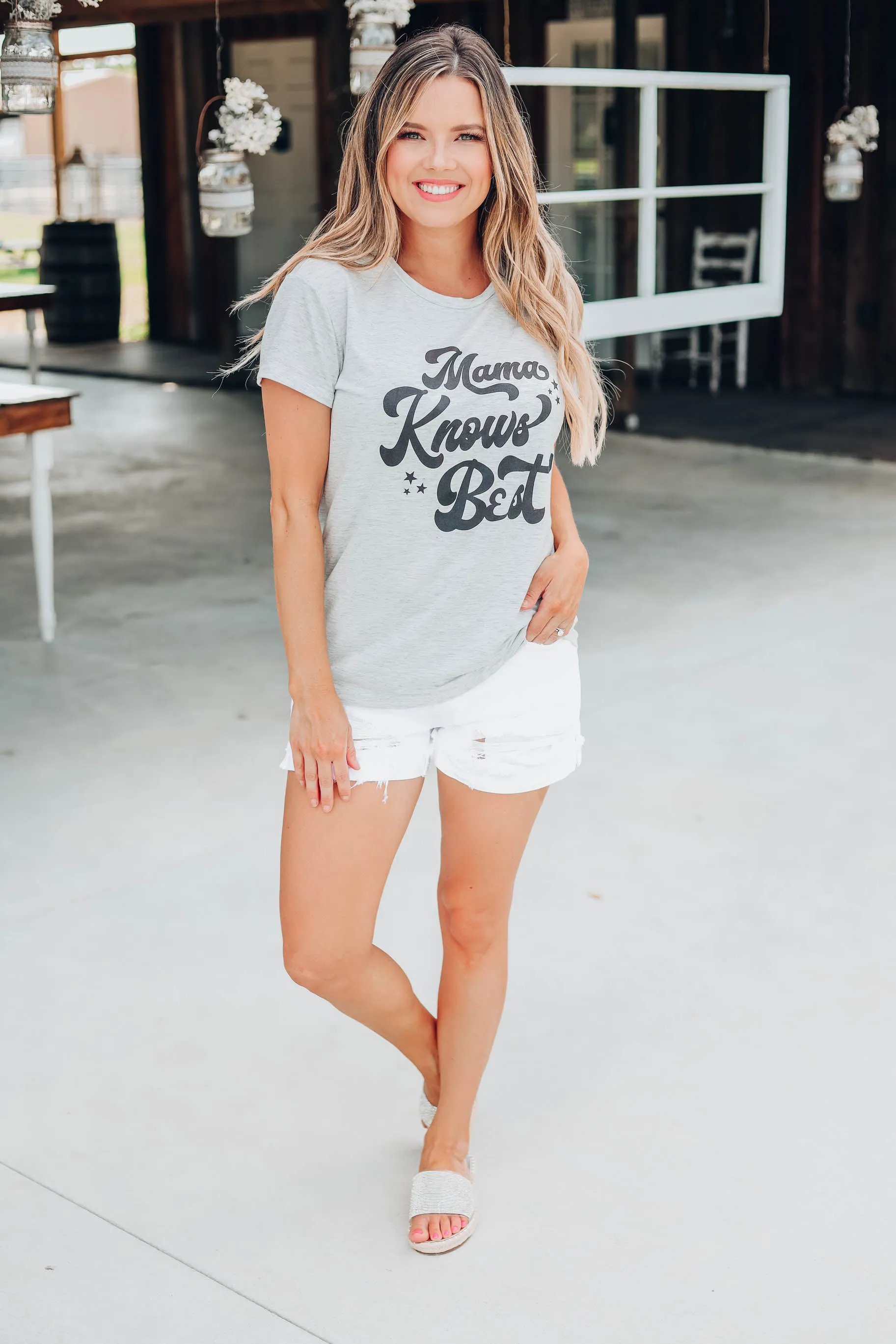 "Mama Knows Best" Graphic Top