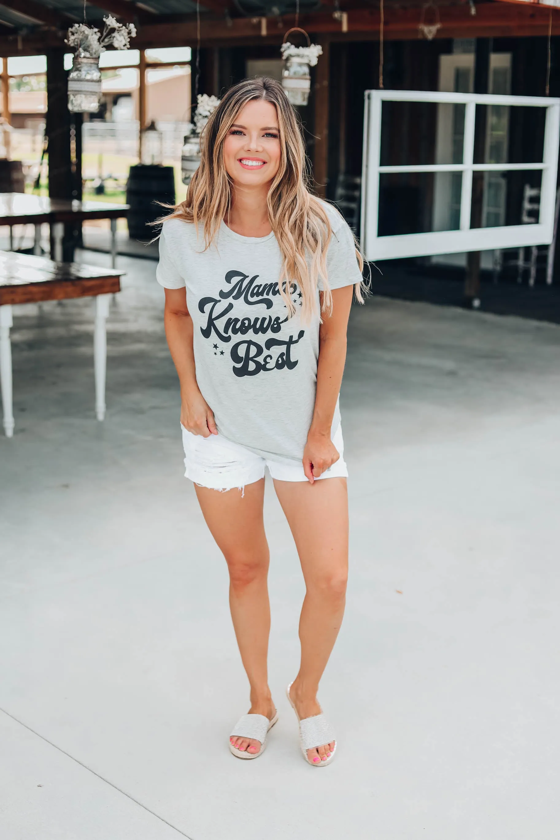 "Mama Knows Best" Graphic Top