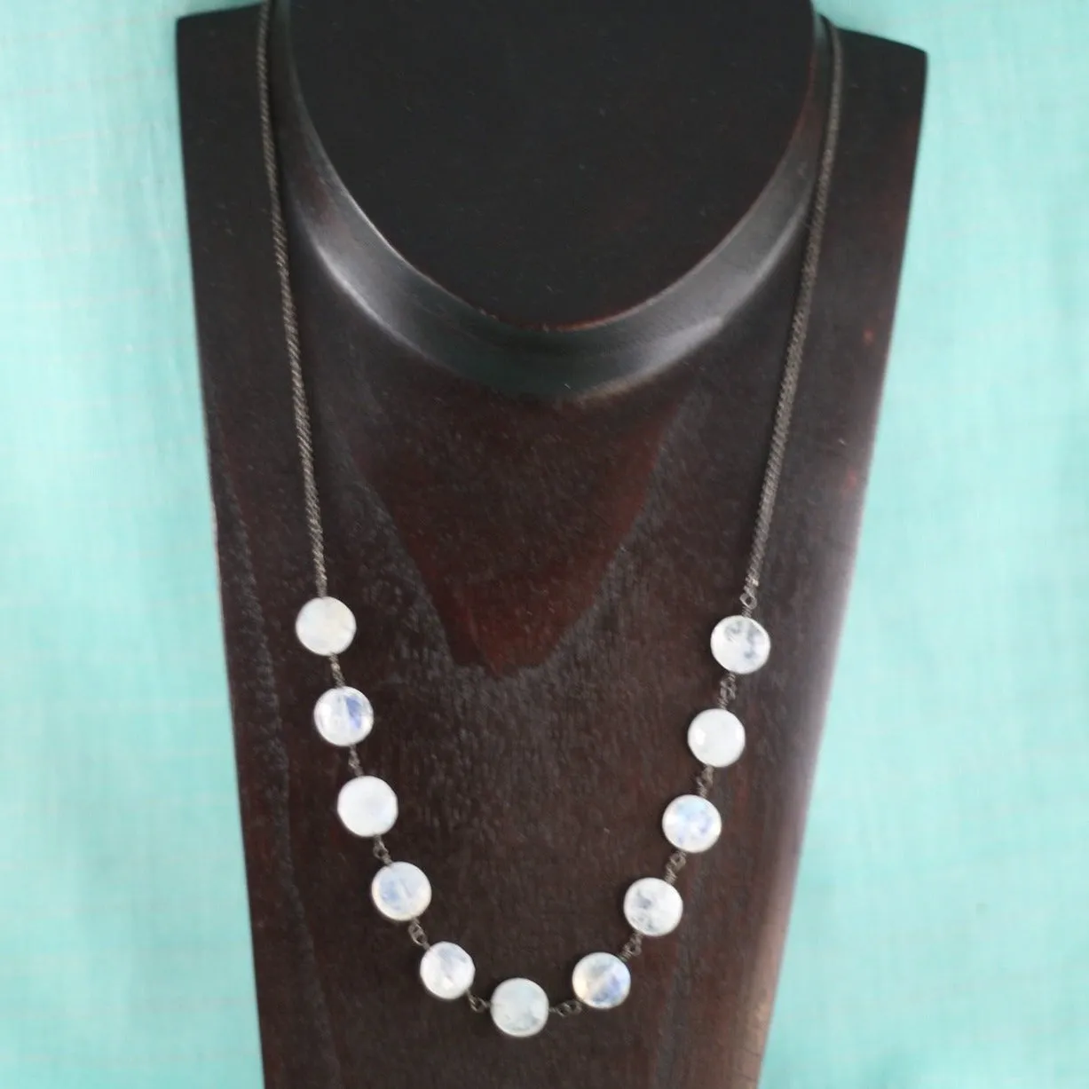 Rainbow Moonstone Necklace