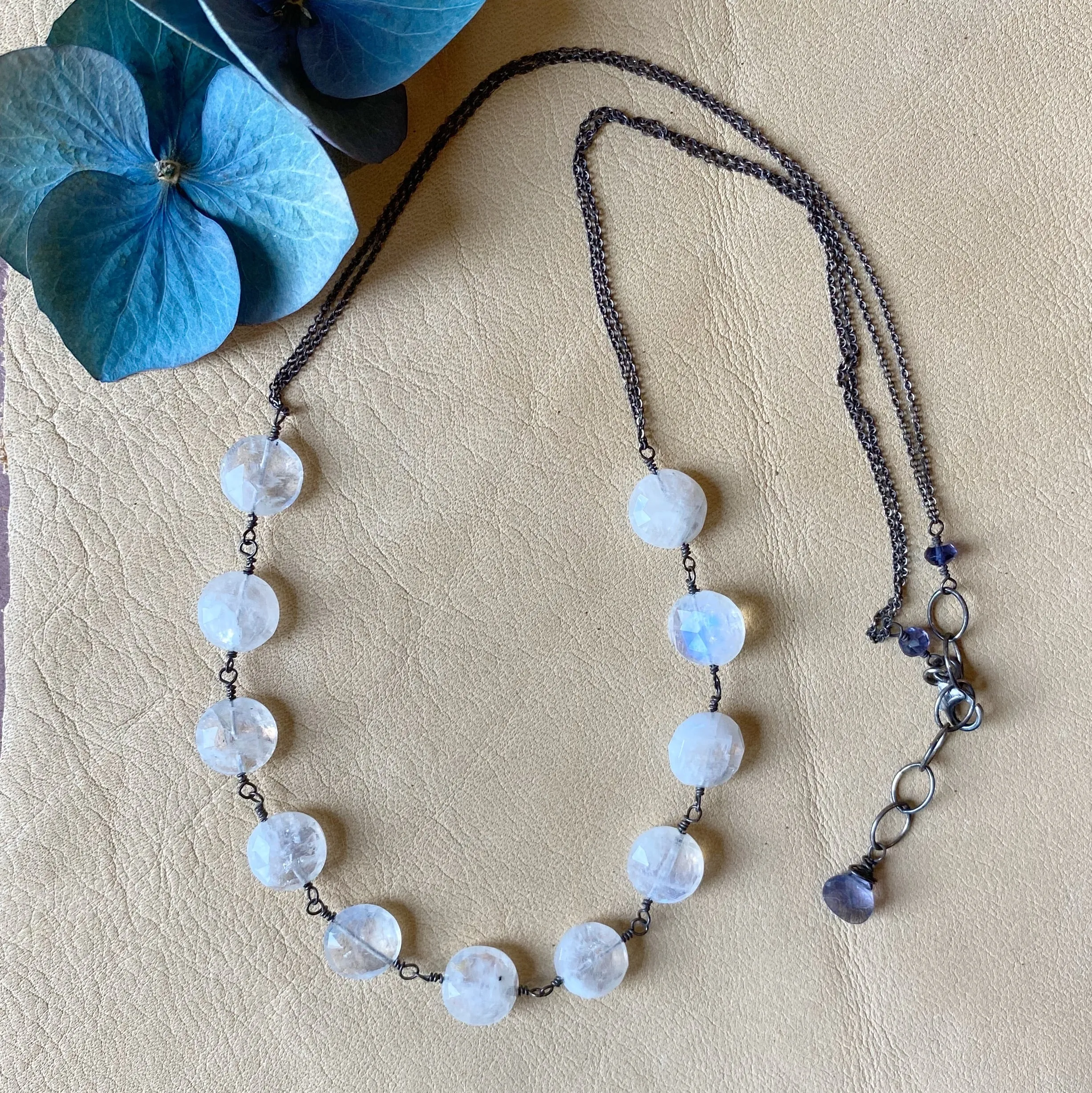Rainbow Moonstone Necklace