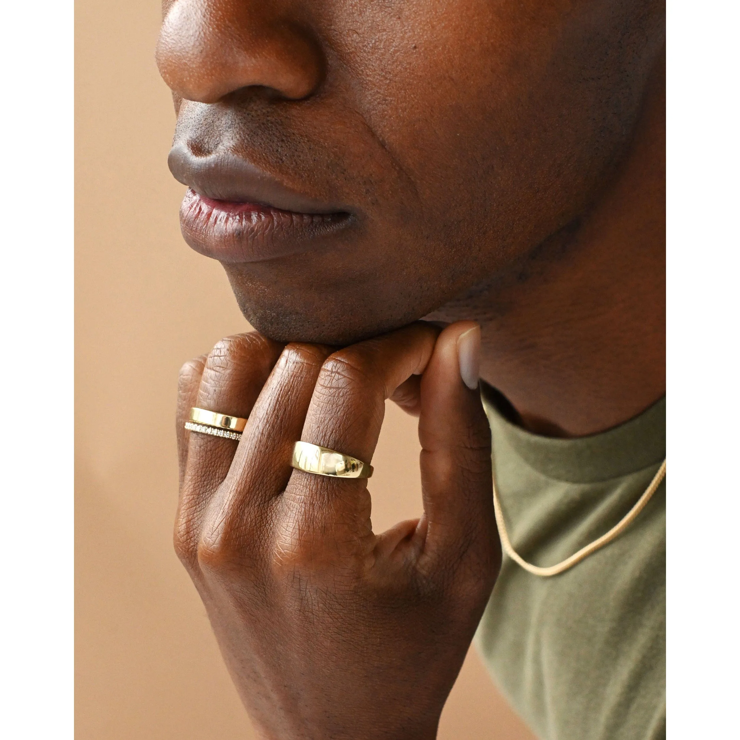 Ready to Ship - 4mm Flat Wedding Band (Size 8.5, 14K Rose Gold)