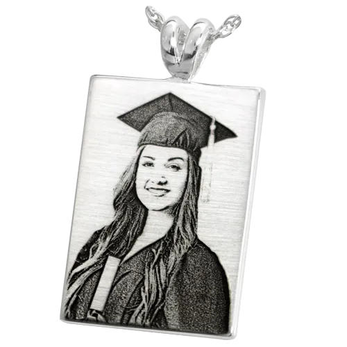 Rectangle 3D Photo Memorial Pendant