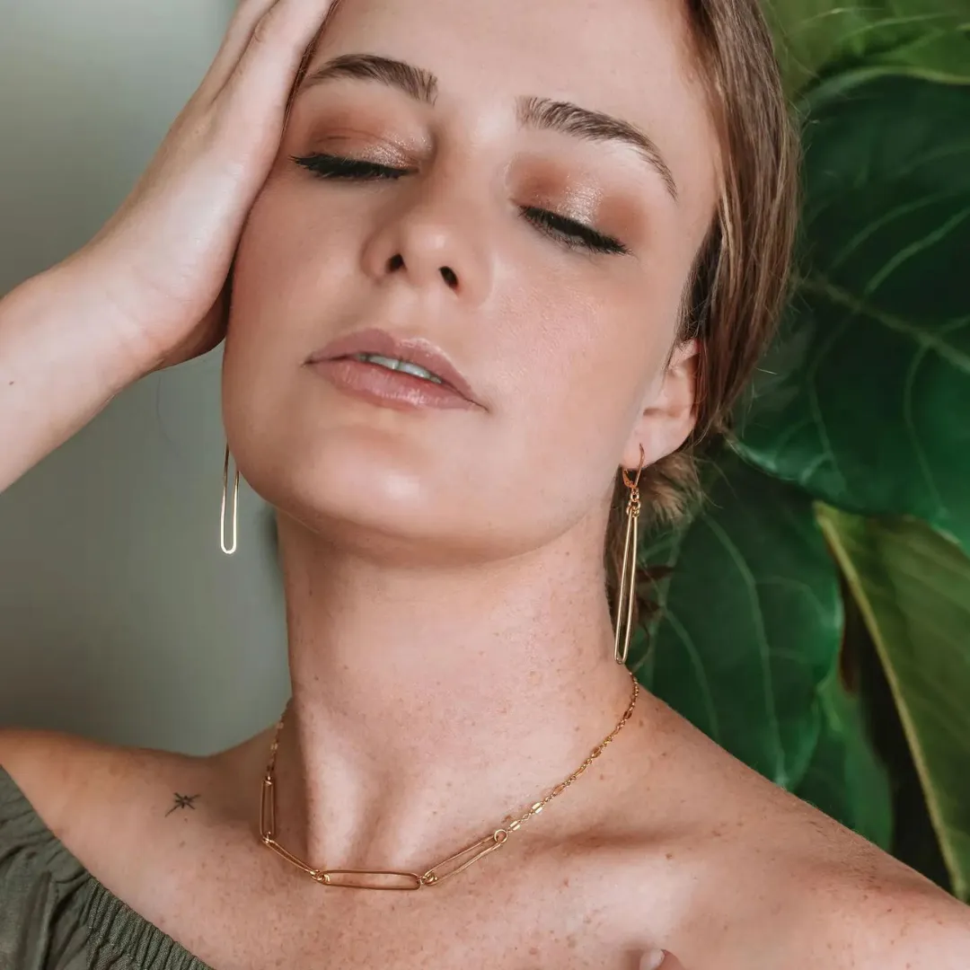 Reef Paperclip Necklace in Gold Fill
