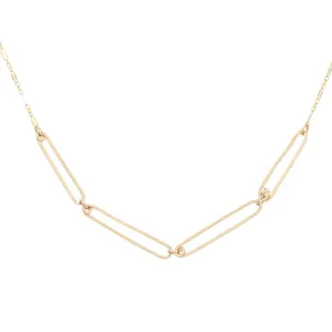 Reef Paperclip Necklace in Gold Fill