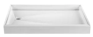 Reliance 60x32 Shower Base with Right Hand Drain-White (R6032ED-RH-W)