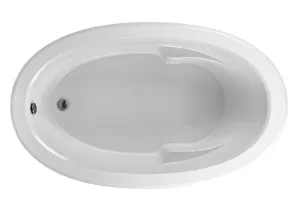 Reliance Oval End Drain Soaking Bath White 69.25" x 42" x 21.125" (R7042ODIS-W)