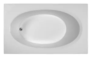 Reliance Rectangular End Drain Soaking Bath Biscuit 71" x 41.5" x 18.5" (R7142EROS-B)