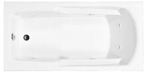 Reliance Rectangular End Drain Whirlpool Biscuit 60" x 29.75" x 17.375" (R6030ERRW-B)