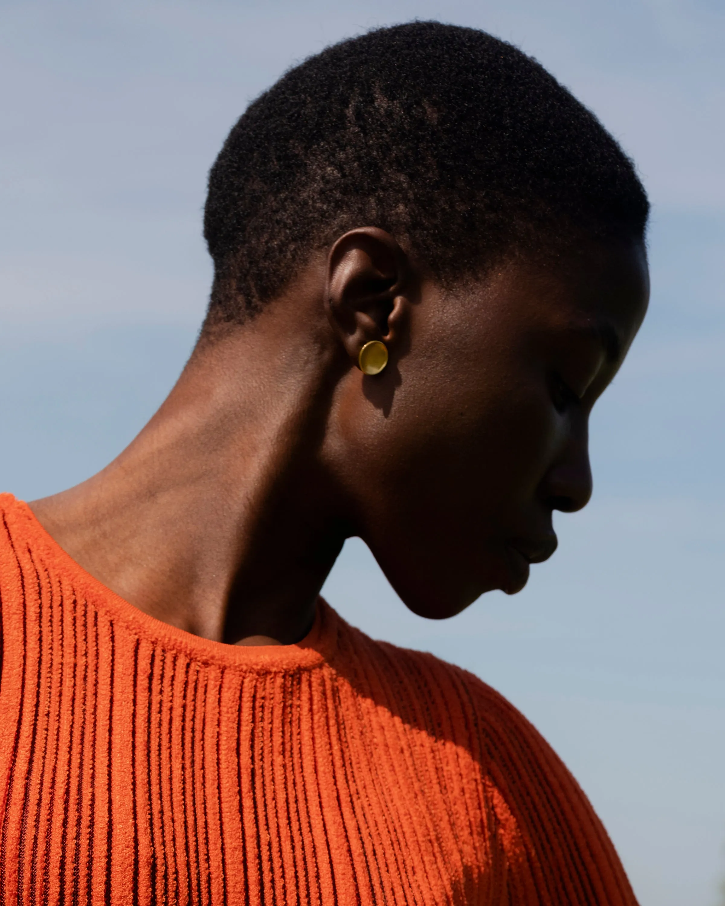 RForm Solid Gold Basin Earrings