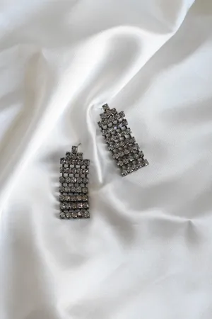Rhinestone Link Earrings