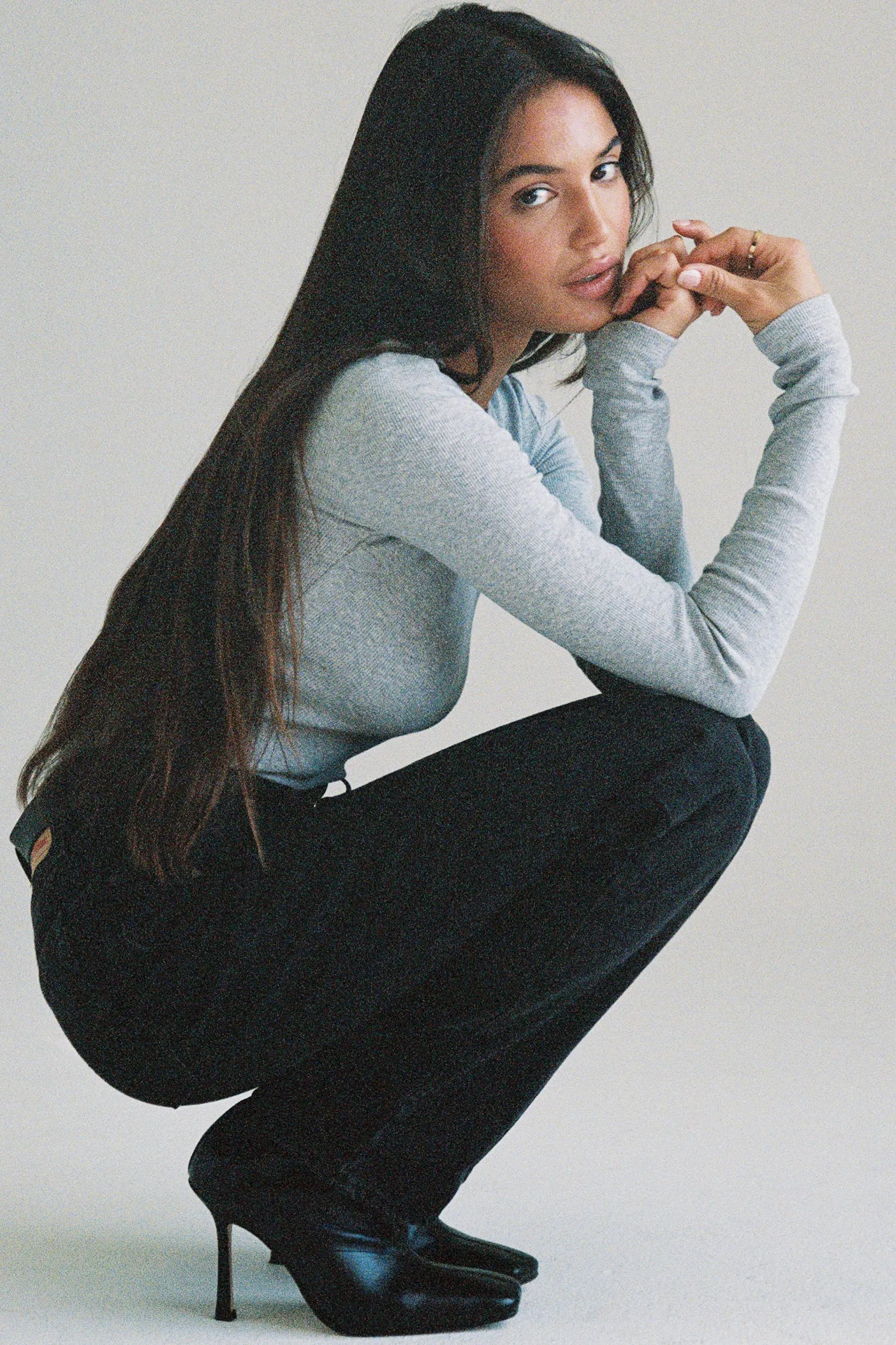 Ribbed Long Sleeve Top