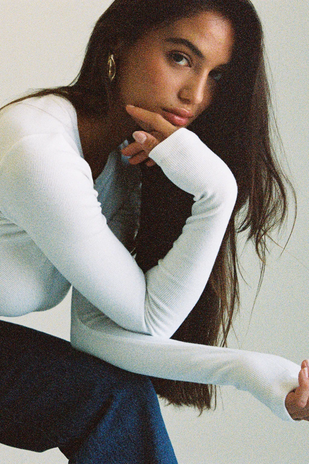 Ribbed Long Sleeve Top