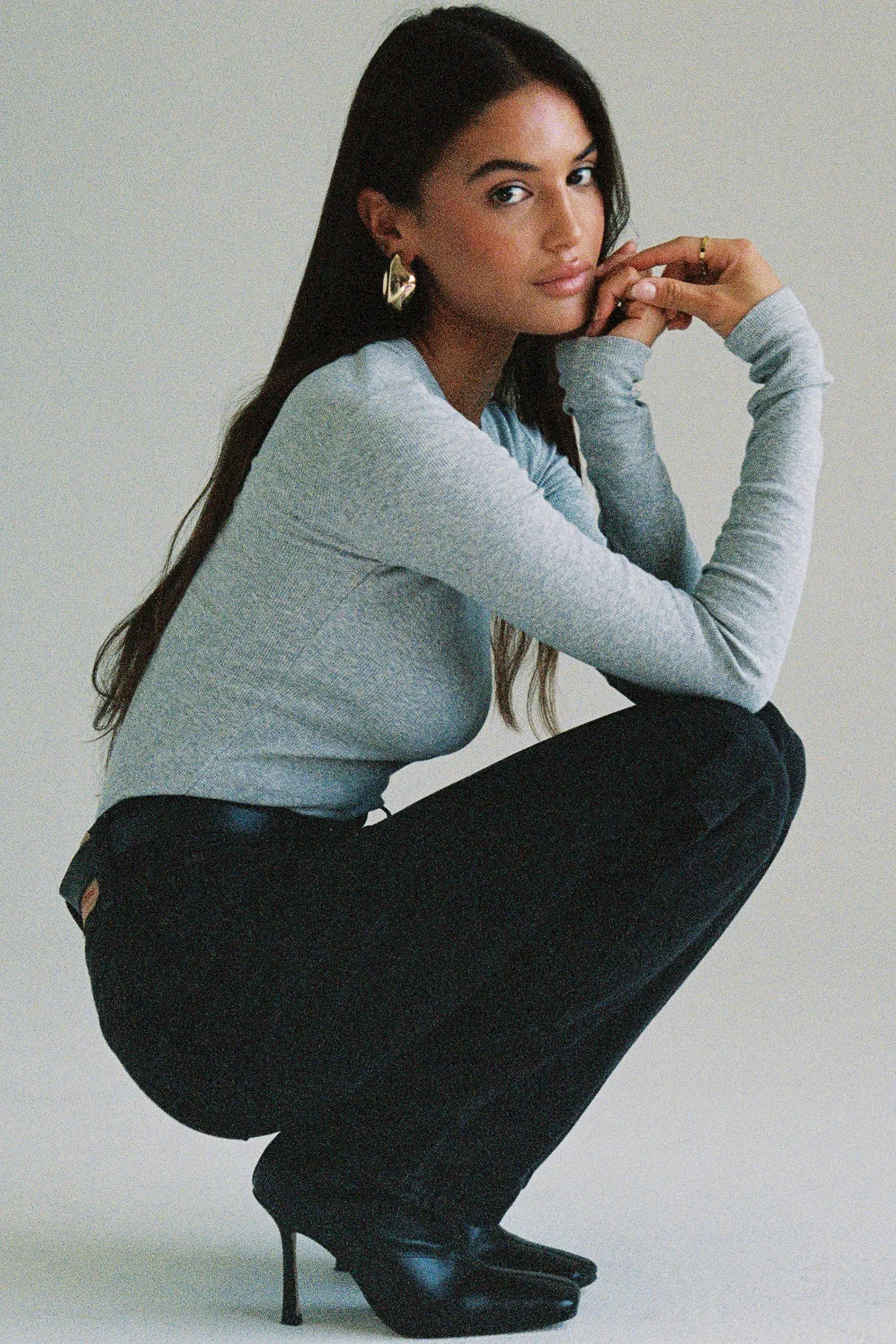 Ribbed Long Sleeve Top